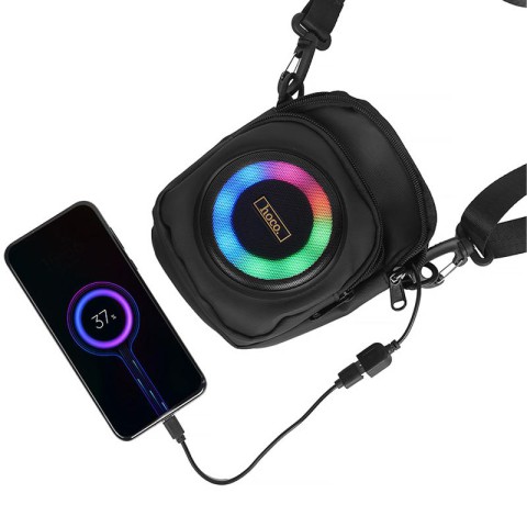 Сумка крос-боді зі вбудованою колонкою Hoco HC41 Wave Bass Black