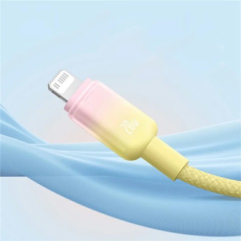 Дата кабель Baseus Discolor Series Fast Charging Type-C to Lightning 20W (1m) (P10374901) Custard Yellow