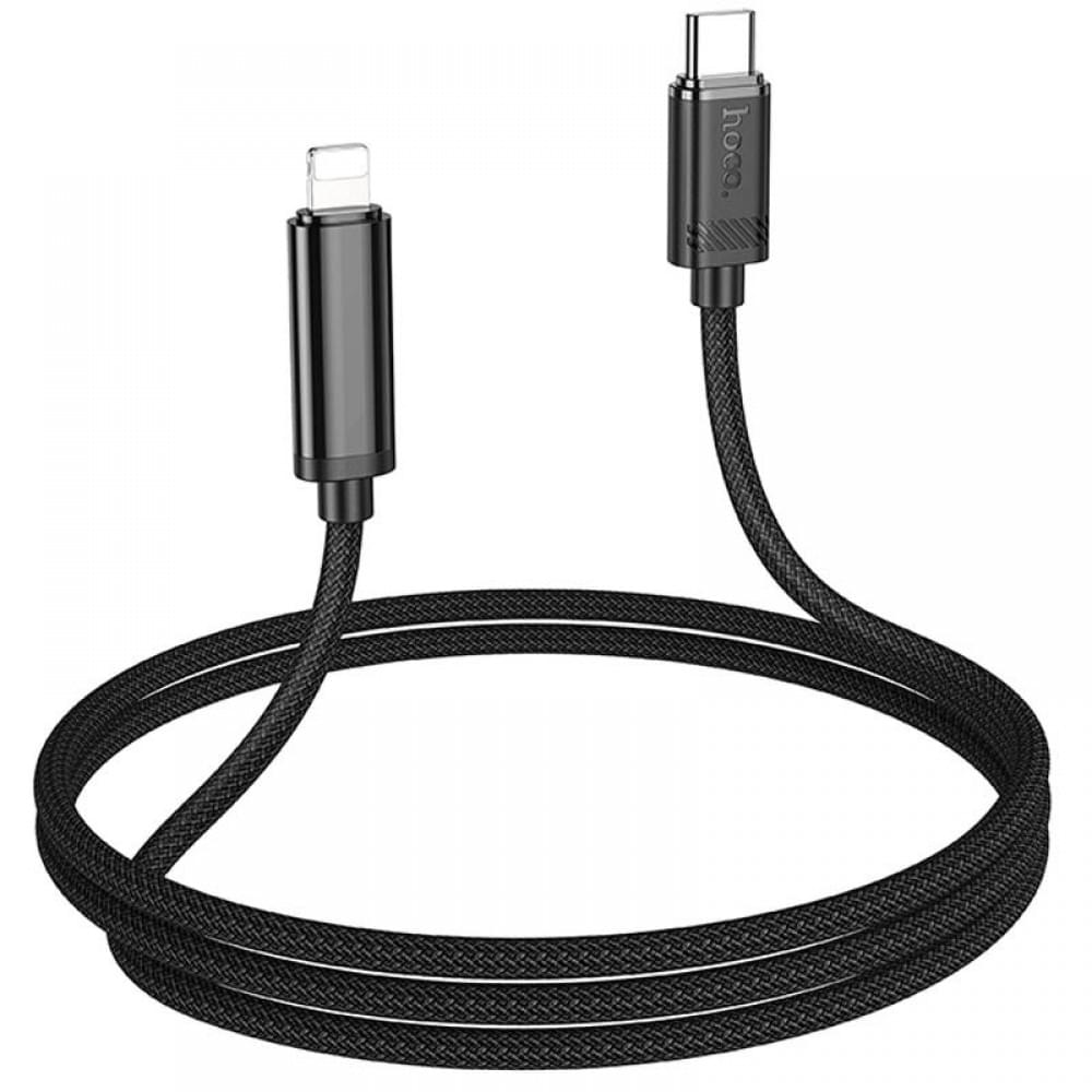 Дата кабель Hoco U127 Power Type-C to Lightning (1.2m) Black