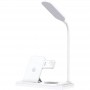 БЗП Usams US-CD195 15W 4in1 Wireless Charging Holder With Table Lamp White