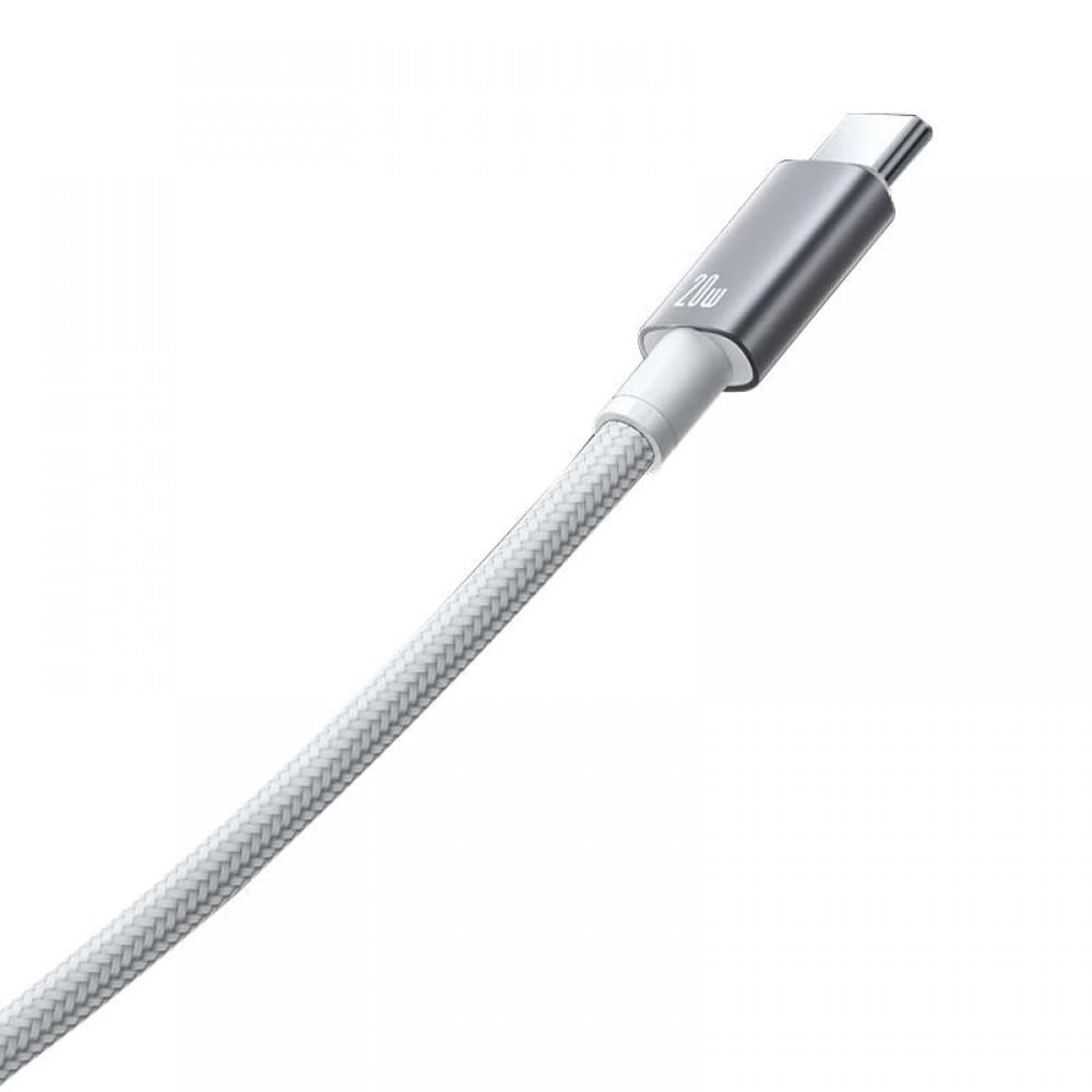 МЗП Usams US-CC261 GaN JC Ser. 20W (2USB-C) + кабель Type-C to Type-C White