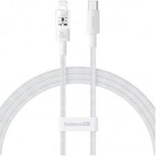 Дата кабель Baseus Gem Fast Charging Type-C to Lightning 20W (1m) (P10373001) Moon White