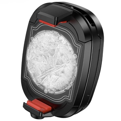 Охолоджуючий кулер для мобільного телефону Hoco GM76 Blue diamond Black