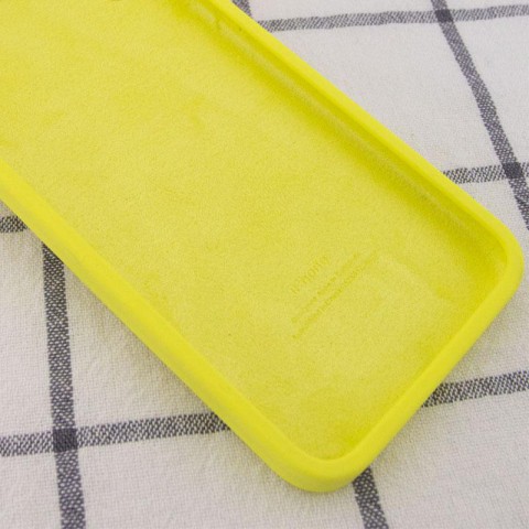 Чохол Silicone Case Square Full Camera Protective (AA) для Apple iPhone 6/6s (4.7") Жовтий / Bright Yellow