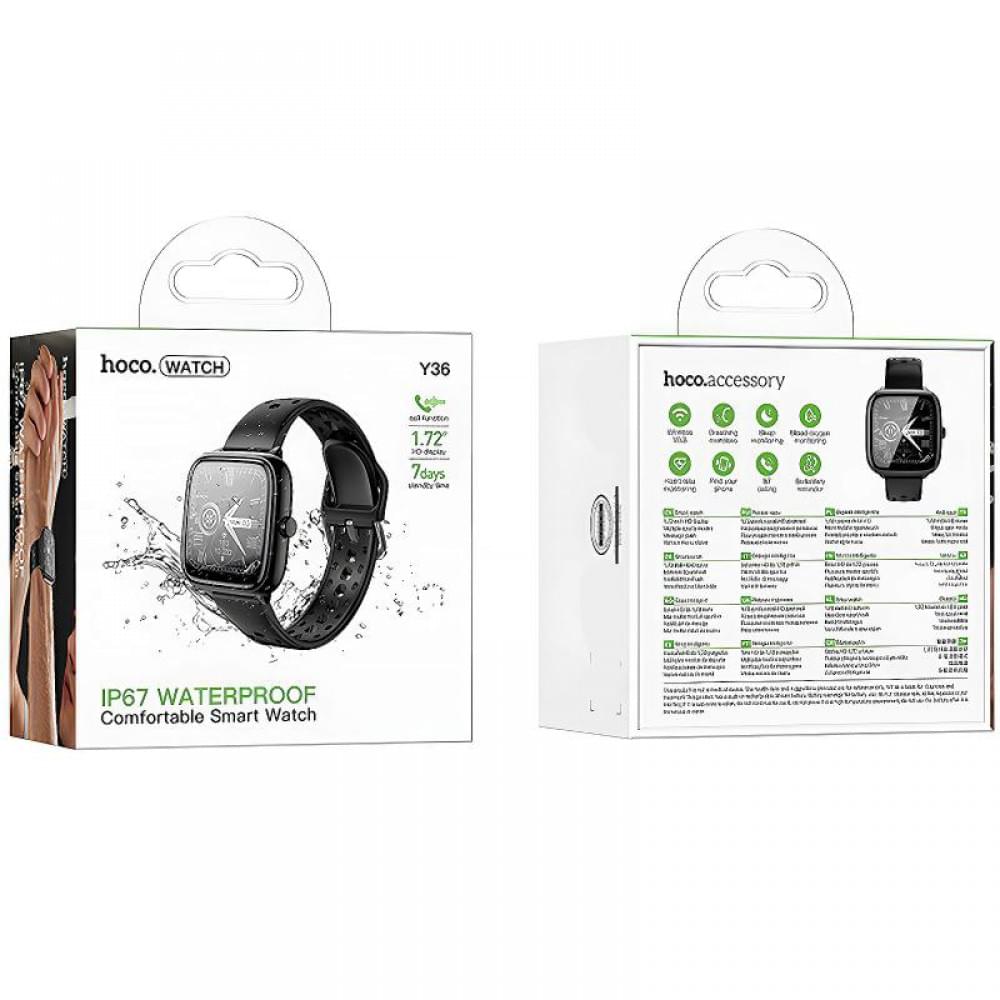 Смарт-годинник Hoco Smart Watch Y36 Smart sports watch (call version) Black