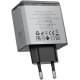 МЗП Borofone BN22 Lena PD65W (1USB-A/2C) Metal gray