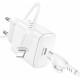 МЗП Borofone BA81A PD20W (1USB-C) + кабель Type-C to Lightning White