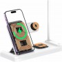 БЗУ Usams US-CD195 15W 4in1 Wireless Charging Holder With Table Lamp