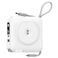 Портативний ЗП Power Bank WIWU Wi-P051 6 in 1 PD45W з БЗП 15000 mAh White