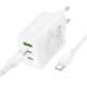 МЗП Borofone BN32 Cargador PD65W (1USB-A/2C) + кабель Type-C to Type-C White