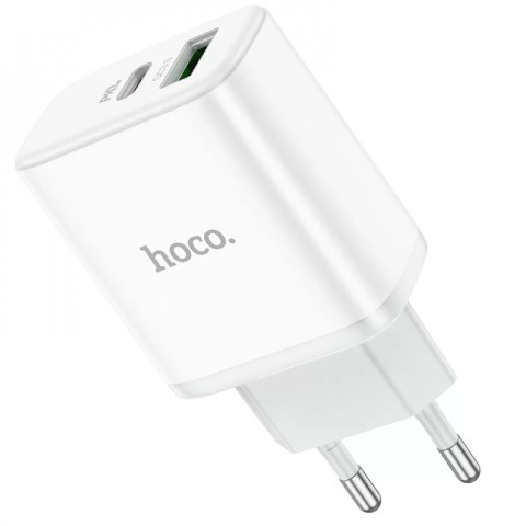 МЗП Hoco C105A Stage PD20W+QC3.0 (1USB-A/1C) White