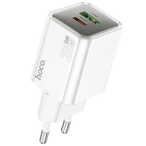 МЗП Hoco N46 Glorious PD20W+QC3.0 (1USB-A/1C) White