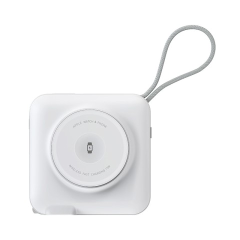 Портативний ЗП Power Bank WIWU Wi-P051 6 in 1 PD45W з БЗП+iWatch 15000 mAh White