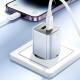 МЗП Hoco N46 Glorious PD20W+QC3.0 (1USB-A/1C) + Type-C to Lightning Blue