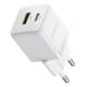 МЗП Baseus Palm Fast Charger 20W (1USB-A/1C) (P10111608) Moon White