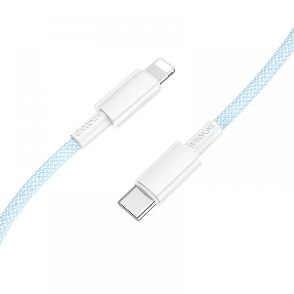 Дата кабель Borofone BX117 Source Type-C to Lightning 27W (1m) Blue