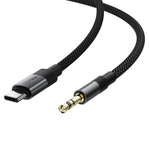 Аудіо кабель Aux Acefast J11 (Type-C to AUX 3.5mm plug) (1m) Black
