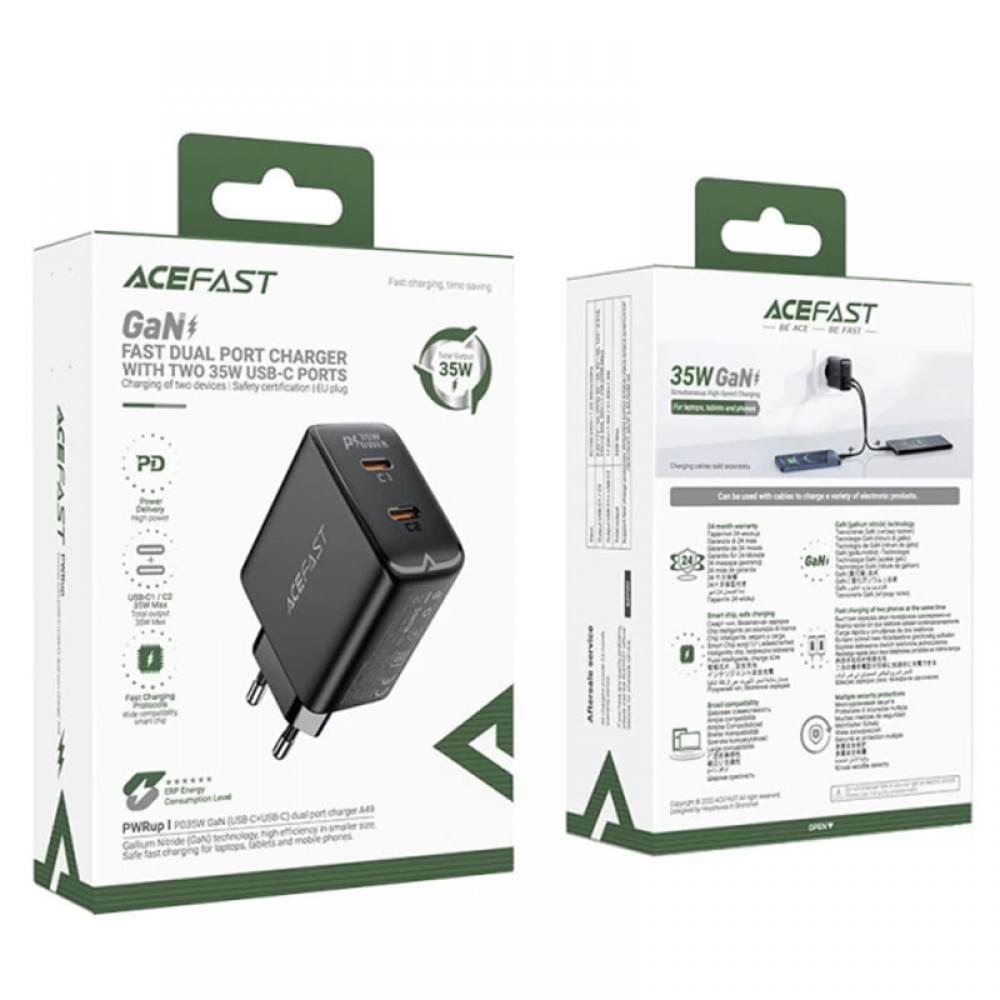 СЗУ Acefast A49 PD35W GaN (2USB-C)