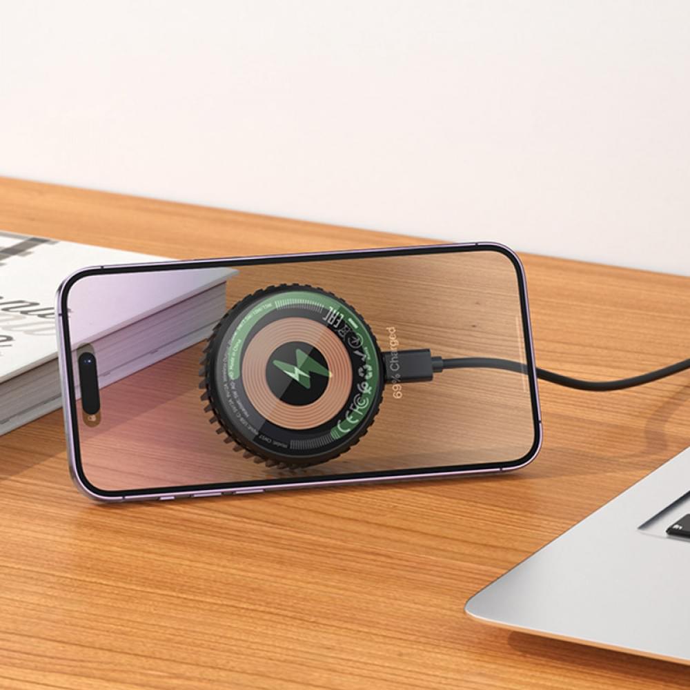БЗУ Hoco CW57 Air-cooled 15W magnetic wireless fast charger