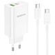 МЗП Borofone BN10 Sunlight PD65W (1Type-C/1USB) + Type-C to Type-C White