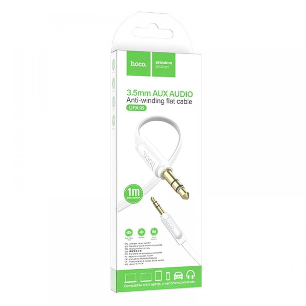 Аудіо кабель Aux Hoco UPA16 (1m) Білий