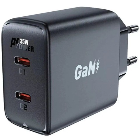 МЗП Acefast A49 PD35W GaN (2USB-C) Black
