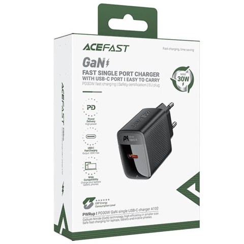 МЗП Acefast A102 PD30W GaN (1USB-C) Black