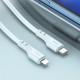 Дата кабель Hoco X97 Crystal color Type-C to Lightning 20W (1m) Light blue