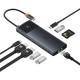 Перехідник HUB Baseus Metal Gleam II OS 10in1 Dual Display (B00061800123-01) Cosmic Black Перехідник HUB Baseus Metal Gleam II OS 10in1 Dual Display (B00061800123-01) Cosmic Black