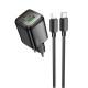МЗП Hoco N53 Monsoon PD30W+QC3.0 (1USB-A/1C) + Type-C to Lightning Black