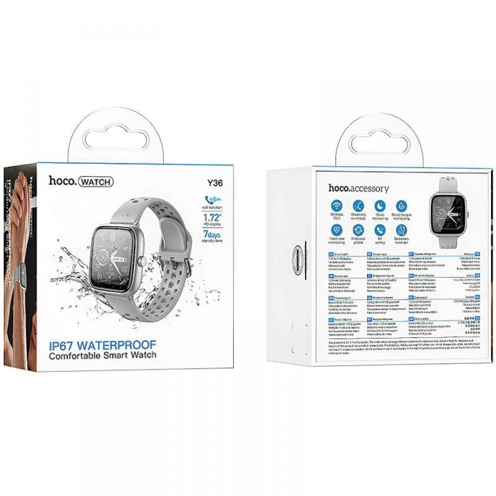 Смарт-годинник Hoco Smart Watch Y36 Smart sports watch (call version) Silver