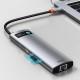Перехідник HUB Baseus Metal Gleam Series 7-in-1 Multifunctional (WKWG020113) Сірий Перехідник HUB Baseus Metal Gleam Series 7-in-1 Multifunctional (WKWG020113) Сірий