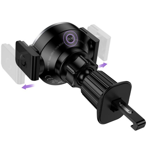 Автотримач з БЗП Hoco HW35 Power 15W (air outlet) Black