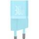 МЗП Baseus GaN5 Fast Charger (mini) 30W (1USB-C) + кабель Type-C to Type-C (P10110902) Galaxy Blue