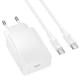 МЗП Borofone BAS73A Source PD20W (1USB-C) + кабель Type-C to Type-C White