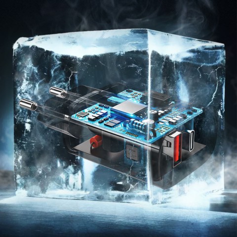 МЗП Usams US-CC121 T35 QC3.0 + PD3.0 20W (1USB-A/1C) Чорний