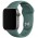 Силіконовий ремінець для Apple watch 42mm/44mm/45mm/49mm Зелений / Pine green