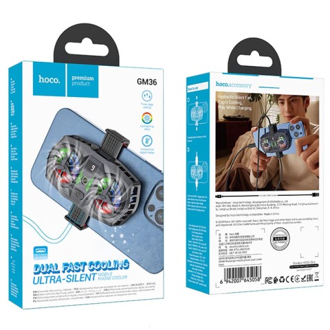 Охолоджуючий кулер для мобільного телефону Hoco GM36 Mustango Black