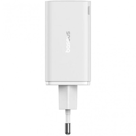 МЗП Baseus GaN6 Pro OS 65W (2USB-A/2C) + кабель Type-C to Type-C (P10162701) White