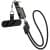 Дата кабель Hoco X126 Experto Type-C to Lightning 30W + Phone Holder & Lanyard (0.35m) Black