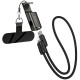 Дата кабель Hoco X126 Experto Type-C to Lightning 30W + Phone Holder & Lanyard (0.35m) Black
