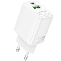 МЗП Borofone BN29 Fuente PD30W+QC3.0 (1USB-A/1C) White