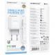 МЗП Borofone BA99A Breeze PD20W (1USB-C) + кабель Type-C to Type-C White
