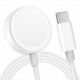 БЗП Magnetic Fast Charger to USB-C Cable for Apple Watch (AAA+) (box) White