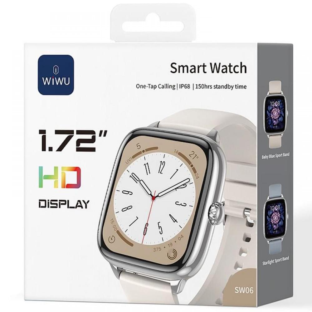 Смарт-годинник WiWU SW06 Smart sports watch (call version) Silver