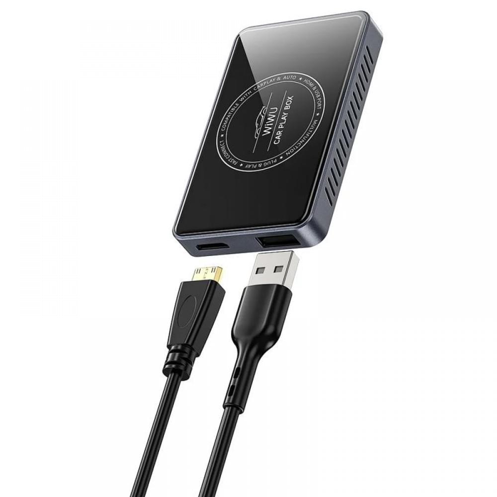 Адаптер WIWU Wi-CP004 Play box car wireless CarPlay (iOS + Android) Black