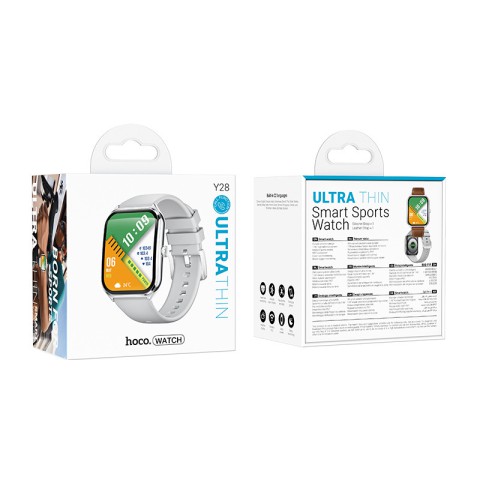 Смарт-годинник Hoco Y28 Amoled Smart sports watch (call version) Silver