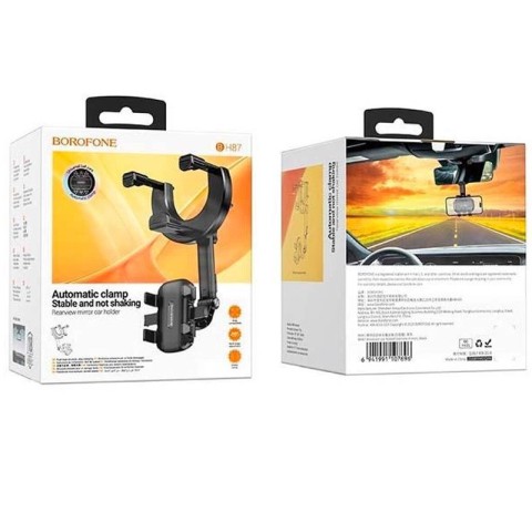 Автотримач на дзеркало заднього виду Borofone BH87 Windriver Black