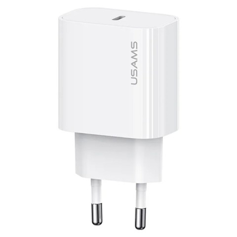 МЗП Usams US-CC226 Kit-Yi Ser. 20W (1USB-C) + кабель Type-C to Type-C White