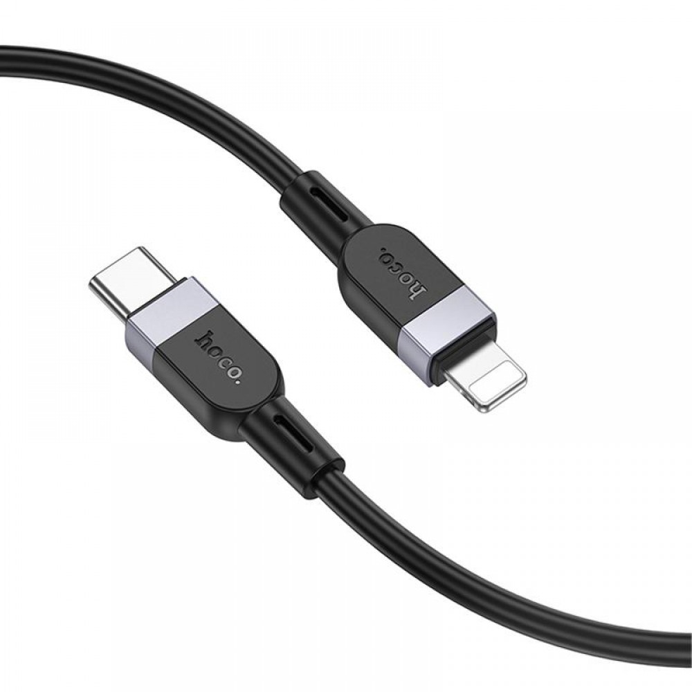 Дата кабель Hoco X109 Energy silicone Type-C to Lightning (3m) Black